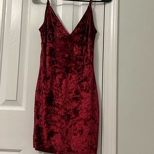 Red Velvet Dress.